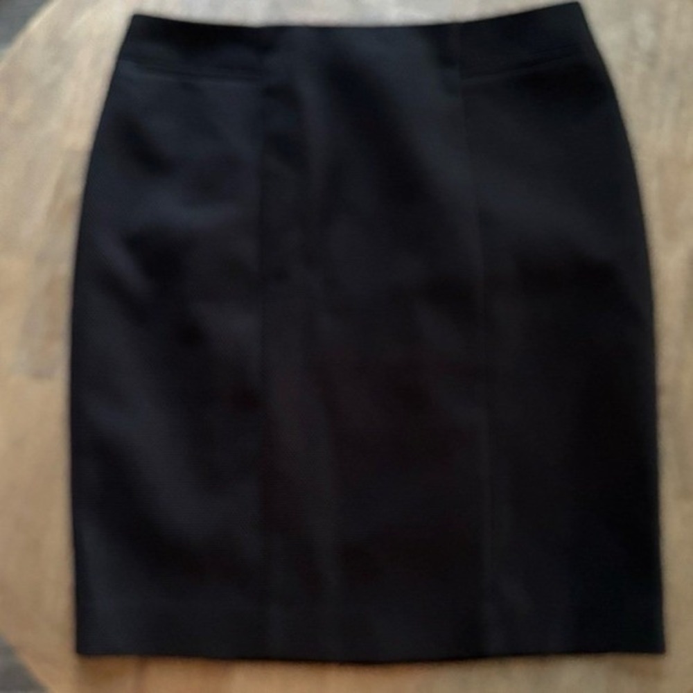 Women's Black Above-the-knee Pencil Skirt S 8P